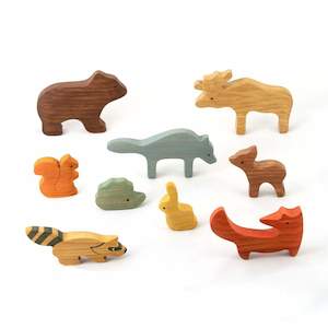 Wooden Forest Animals (set of 9)