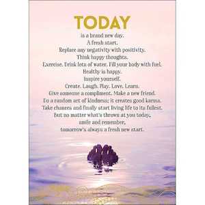 Today Is a brand new day. Card