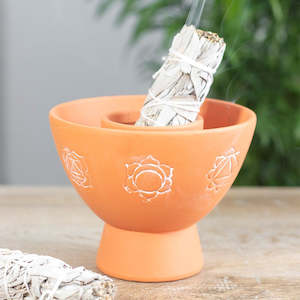 Chakra Terracotta Smudge Bowl