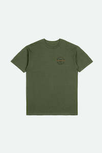 Clothing: BRIXTON // Oath SS Tee IVY/BLACK/RUST