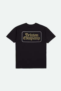 BRIXTON // Norvell SS Tee WORN BLACK