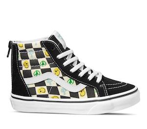 VANS // Kids SK8-HI Zip Multi Check BLACK/MULTI