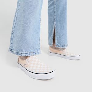 VANS // Classic Slip-On Checkered HONEY PEACH