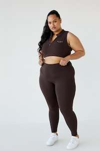 Clothing: STAPLE FULL LENGTH LEGGINGS ESPRESSO