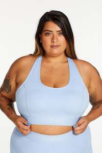 Clothing: TRACK BRA SKY BLUE