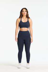 Staple W/ Pocket Full Length Leggings Slate Blue