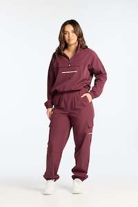 Clothing: HINE CARGO PANTS BURGUNDY