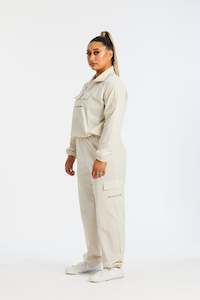 HINE CARGO PANTS BEIGE