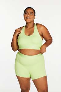 Clothing: TRACK PANEL SHORT SHORT LIME