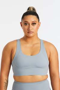 Clothing: CURVED BUILT-IN BRA DUSTY BLUE