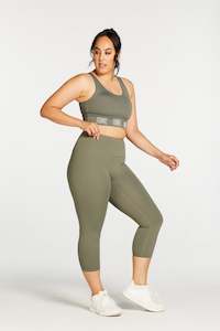 Clothing: STAPLE 7/8 LEGGING SAGE