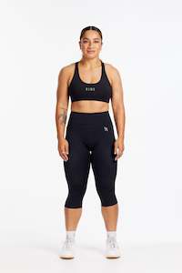 Clothing: HYBRID 3/4 LEGGINGS ONYX