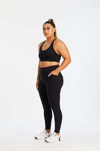 Staple W/ Pocket Full Length Leggings Onyx