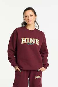 Clothing: VARSITY 2.0 CREW NECK BURGUNDY