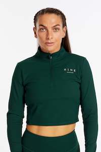 HYBRID CROP LONG SLEEVE PINE