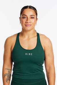 Performance Racerback Crop Singlet Pine