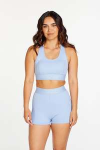 Clothing: TRACK PANEL SHORT SHORT SKY BLUE