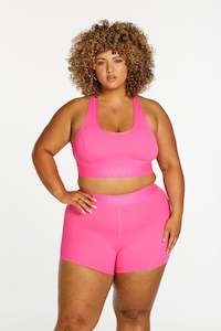 Clothing: TRACK PANEL SHORT SHORT PINK