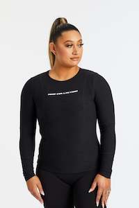 HINE LONG SLEEVE TRAINING TOP - ONYX