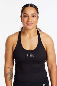 Clothing: PERFORMANCE RACERBACK CROP SINGLET ONYX