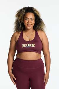 Clothing: VARSITY 2.0 SPORTY BRA BURGUNDY