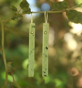 Pounamu Taonga: Pounamu - Kōkopu Earrings