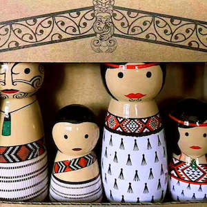 Learning: Peg Doll - Maori Whanau 4pc