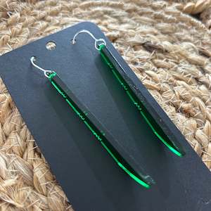 Nichola Earrings - Toki / Green Clear