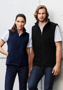 Mens Plain Micro Fleece Vest (F233MN)