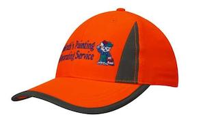 Clothing wholesaling: Luminescent Safety Cap with Reflective Inserts and Trim (3029)