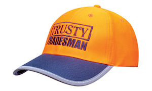 Luminescent Safety Cap with Reflective Trim (3021)