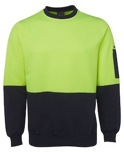 Hi Vis Fleecy Crew (6HVCN)