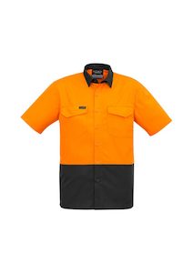 Mens Rugged Cooling Hi Vis Spliced S/S Shirt (ZW815)