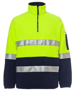 Hi Vis (D+N) 1/2 Zip Polar Fleece (6DNPF)