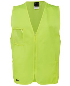 Hi Vis Zip Safety Vest (6HVSZ)