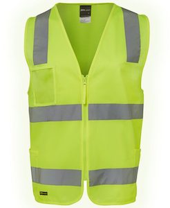 Hi Vis (D+N) Zip Safety Vest (6DNSZ)