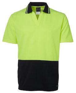 Hi Vis S/S Non Button Polo (6HNB)