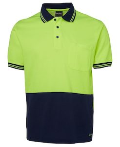 Hi Vis S/S Cotton Back Polo (6HPS)