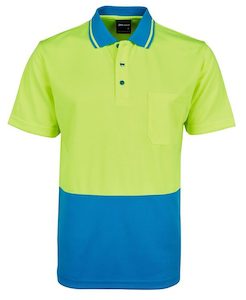 Hi Vis Non Cuff Traditional Polo (6HVNC)