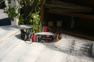 Black gypsy bandana collar hippy-hound