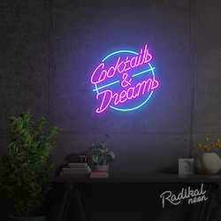 Cocktails & Dreams Neon Sign