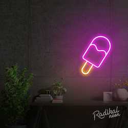 "Pop" Popsicle Neon Sign