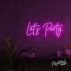 Neon sign: Let's Party Neon Sign