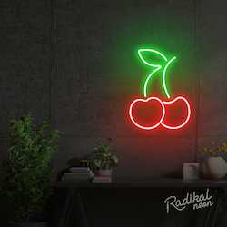 "Cherry Up" Cherries Neon Sign | Mini