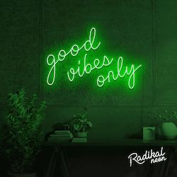 Neon sign: Good Vibes Only Neon Sign