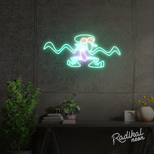 Squidward Neon Sign