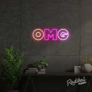 Neon sign: OMG LED Neon Sign