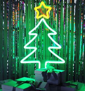 "Lil' Franklin" (Christmas Tree) Neon Sign