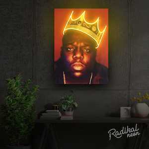 "The King of New York" Biggie Smalls Neon Sign