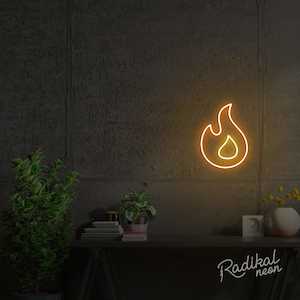 "Fuego" Flame Neon Sign